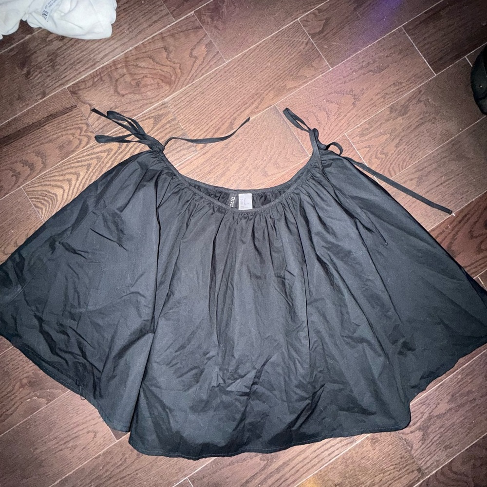 H&M Charcoal Off-Shoulder Blouse
